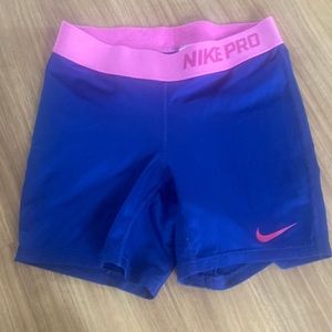 Blue Nike Pro Youth Large
